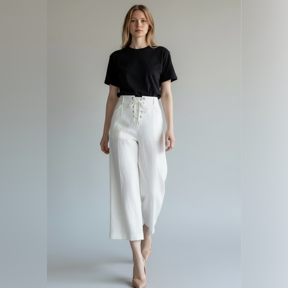 A.L.C. Elegant White Wide-Leg Pants